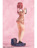 なな枕「ピアスを見せてくれる赤髪ギャルちゃん」マスクver. 1/5スケール塗装済み完成品フィギュア