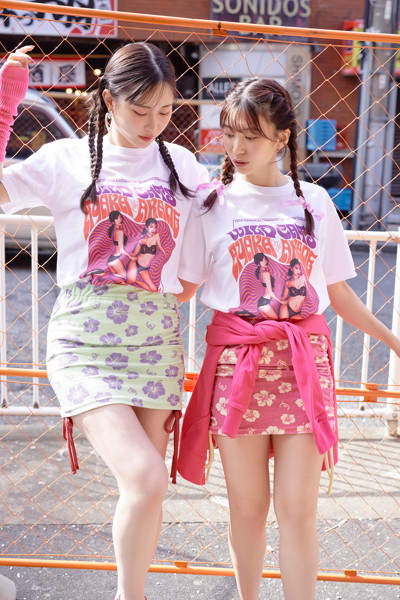 【MITANI AKANE&YAMAGISHI AYAKA】 WILD CATS TEE/Lサイズ 画像13