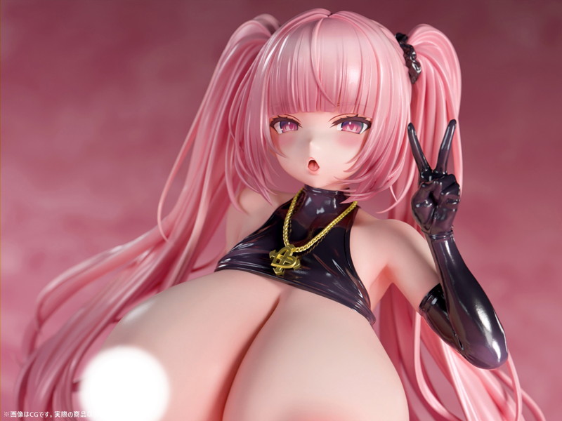 肉感少女 爆乳ラバードレス インカローズ 1/4スケール塗装済み完成品フィギュア 画像10