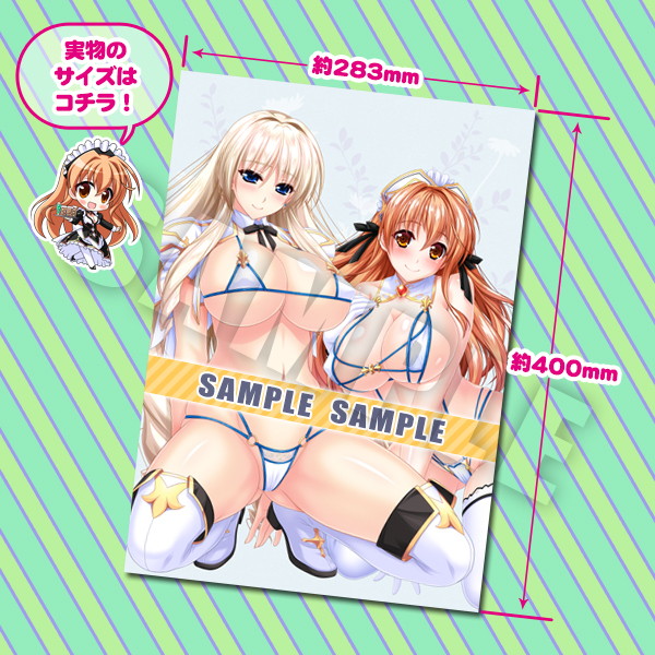 【受注限定生産】ユニオリズム☆カルテット アクリルアートパネル ビキニワーク シルヴェリア&マリエル 画像1