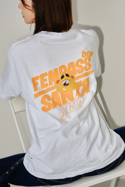 【KAEDE KAREN】SANTAGIRLS TEE WHITE/Lサイズ 画像7