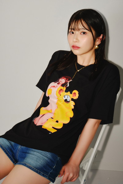 【AOI IBUKI】SANTAGIRLS TEE BLACK/Lサイズ 画像5
