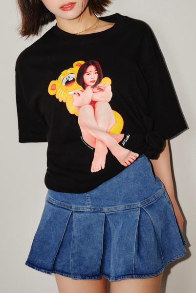 【MINAMO】SANTAGIRLS TEE BLACK/XLサイズ 画像6