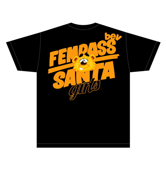 【MINAMO】SANTAGIRLS TEE BLACK/XLサイズ 画像11