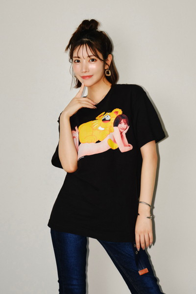 【KAEDE KAREN】SANTAGIRLS TEE BLACK/Lサイズ 画像2