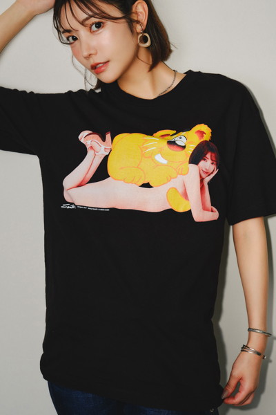 【KAEDE KAREN】SANTAGIRLS TEE BLACK/Lサイズ 画像3