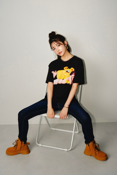 【KAEDE KAREN】SANTAGIRLS TEE BLACK/Lサイズ 画像5