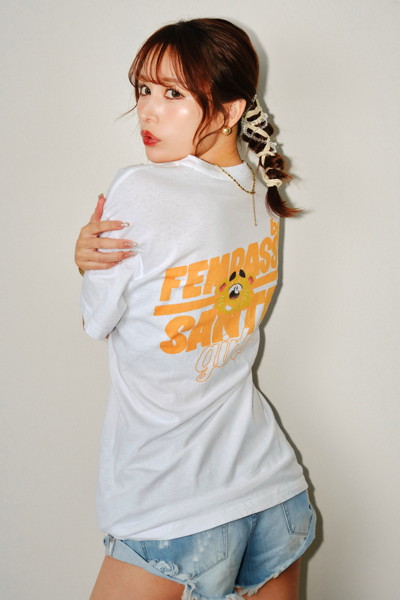 【ITO MAYUKI】SANTAGIRLS TEE WHITE/Lサイズ 画像1