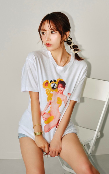 【ITO MAYUKI】SANTAGIRLS TEE WHITE/Lサイズ 画像2