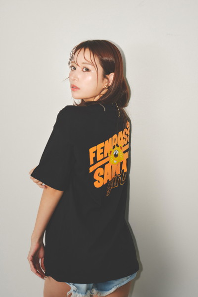 【ITO MAYUKI】SANTAGIRLS TEE BLACK/XLサイズ 画像1
