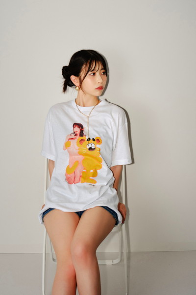 【AOI IBUKI】SANTAGIRLS TEE WHITE/Lサイズ 画像2