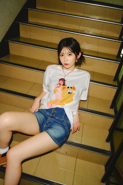 【AOI IBUKI】SANTAGIRLS TEE WHITE/Lサイズ 画像5