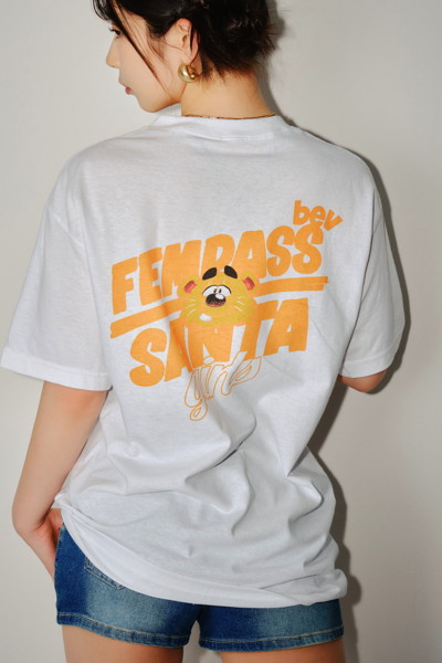 【AOI IBUKI】SANTAGIRLS TEE WHITE/Lサイズ 画像7