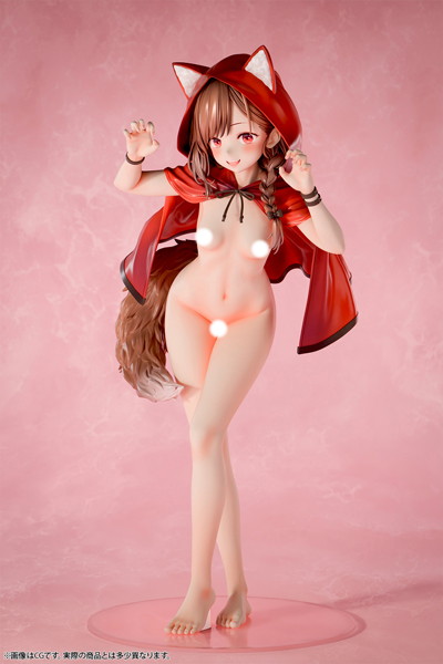 肉感少女 裸の赤ずきん オオカミちゃん 1/4スケール塗装済み完成品フィギュア 画像2
