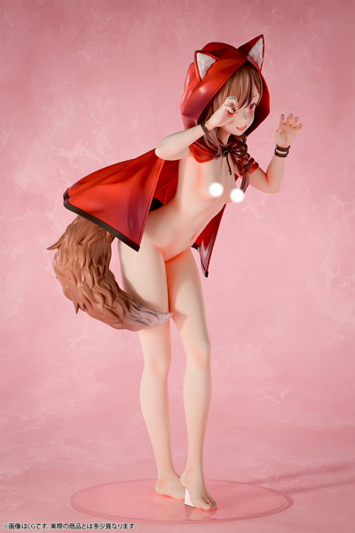 肉感少女 裸の赤ずきん オオカミちゃん 1/4スケール塗装済み完成品フィギュア 画像7