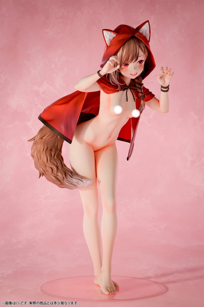 肉感少女 裸の赤ずきん オオカミちゃん 1/4スケール塗装済み完成品フィギュア 画像8