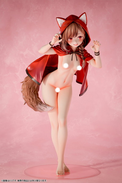 肉感少女 裸の赤ずきん オオカミちゃん 1/4スケール塗装済み完成品フィギュア 画像9