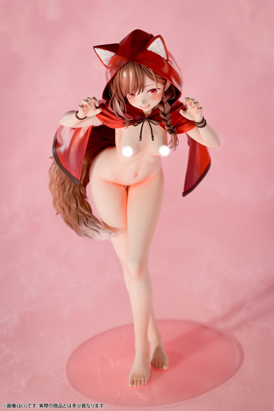 肉感少女 裸の赤ずきん オオカミちゃん 1/4スケール塗装済み完成品フィギュア 画像11
