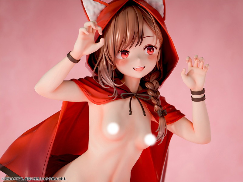 肉感少女 裸の赤ずきん オオカミちゃん 1/4スケール塗装済み完成品フィギュア 画像18