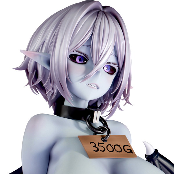 肉感少女 異世界の奴○市 出品番号01 青肌サキュバス 1/4スケール塗装済み完成品フィギュア 画像18