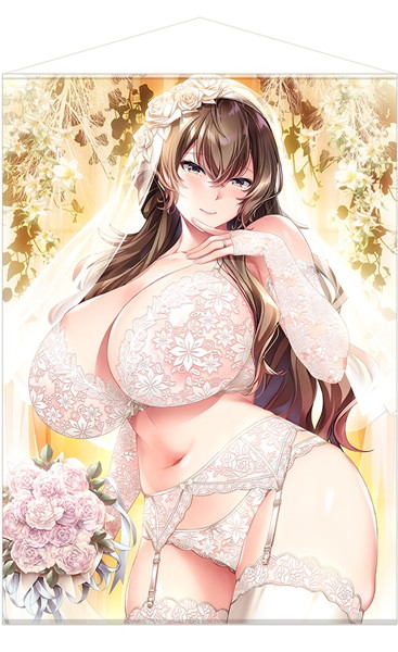 【受注限定生産】mdfあん先生描き下ろし ダキカノアフター 西住さえこ A1サイズ2重タペストリー 画像1