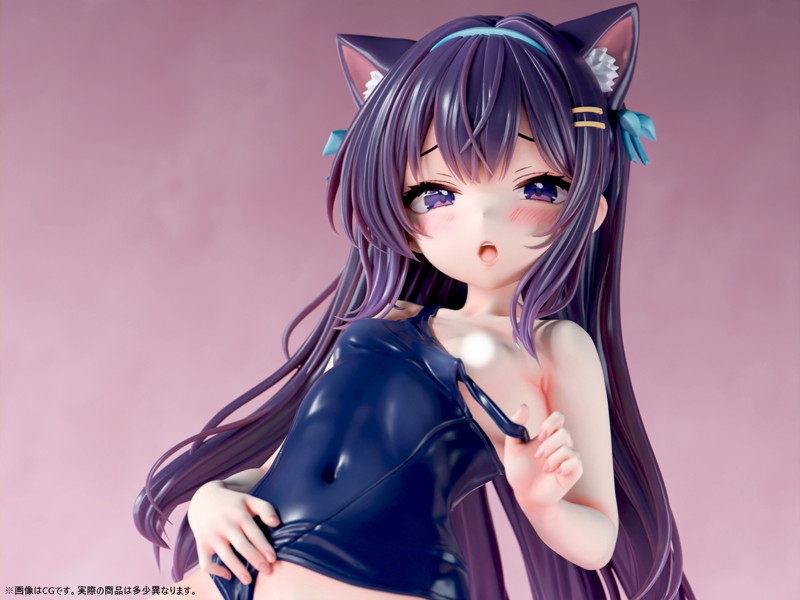 肉感少女 本当に入るの?ちび猫娘の好奇心 猫春ひめこ 1/5スケール塗装済み完成品フィギュア 画像14