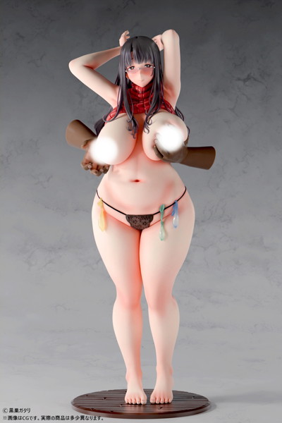 黒巣ガタリ『ワイルド式日本人妻の寝取り方』鴨添楓 眼鏡有りver. 1/6スケール塗装済み完成品フィギュア 画像2