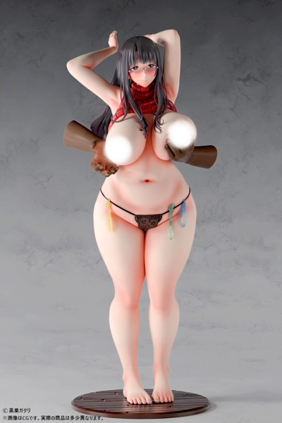黒巣ガタリ『ワイルド式日本人妻の寝取り方』鴨添楓 眼鏡有りver. 1/6スケール塗装済み完成品フィギュア 画像10