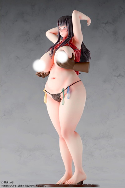 黒巣ガタリ『ワイルド式日本人妻の寝取り方』鴨添楓 眼鏡有りver. 1/6スケール塗装済み完成品フィギュア 画像14
