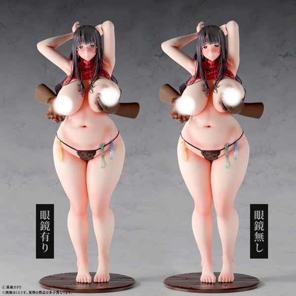 黒巣ガタリ『ワイルド式日本人妻の寝取り方』鴨添楓 眼鏡有りver. 1/6スケール塗装済み完成品フィギュア 画像19