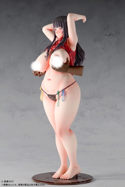 黒巣ガタリ『ワイルド式日本人妻の寝取り方』鴨添楓 眼鏡無しver. 1/4スケール塗装済み完成品フィギュア 画像4