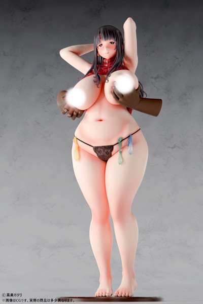 黒巣ガタリ『ワイルド式日本人妻の寝取り方』鴨添楓 眼鏡無しver. 1/4スケール塗装済み完成品フィギュア 画像13