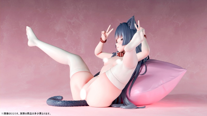 肉感少女 黒猫娘のおねだり 天音こゆき 1/5スケール塗装済み完成品フィギュア 画像5