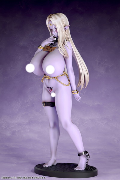 肉感少女 異世界の奴○市 出品番号02 紫肌ダークエルフ 1/6スケール塗装済み完成品フィギュア 画像4