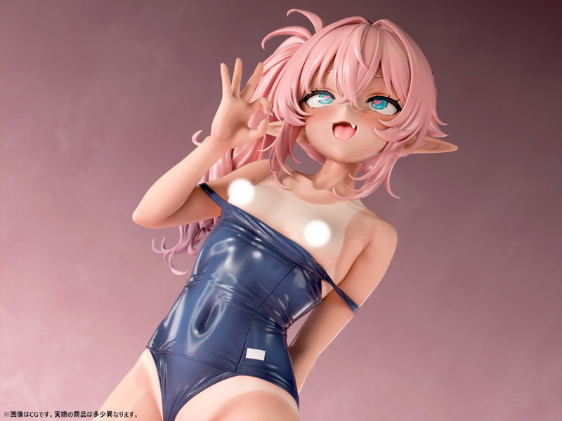 肉感少女 スク水日焼けのちっぱいエルフ ミーナ 1/5スケール塗装済み完成品フィギュア 画像16