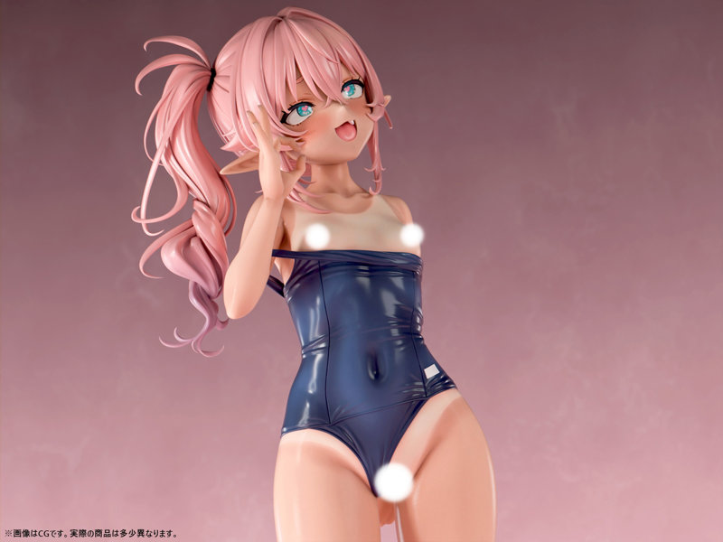 肉感少女 スク水日焼けのちっぱいエルフ ミーナ 1/5スケール塗装済み完成品フィギュア 画像19