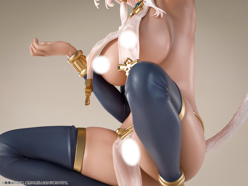 【再販】肉感少女 褐色猫娘 マウ 1/4スケール塗装済み完成品フィギュア 画像22
