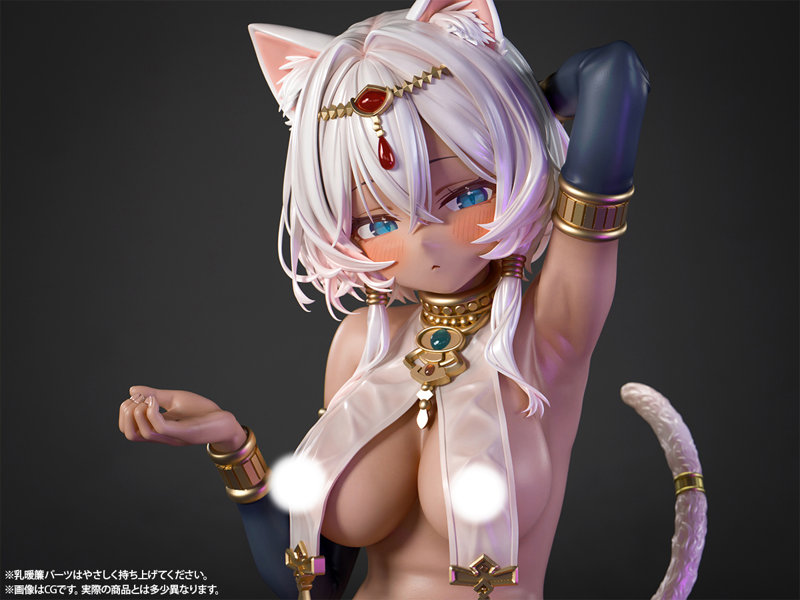 【再販】肉感少女 褐色猫娘 マウ 1/4スケール塗装済み完成品フィギュア 画像23