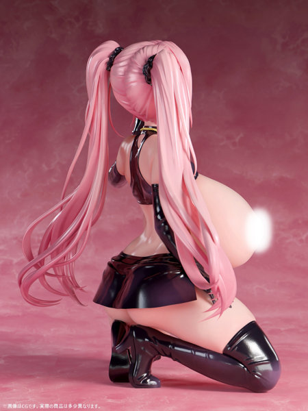 肉感少女 爆乳ラバードレス インカローズ【再販】 1/4スケール塗装済み完成品フィギュア 画像7