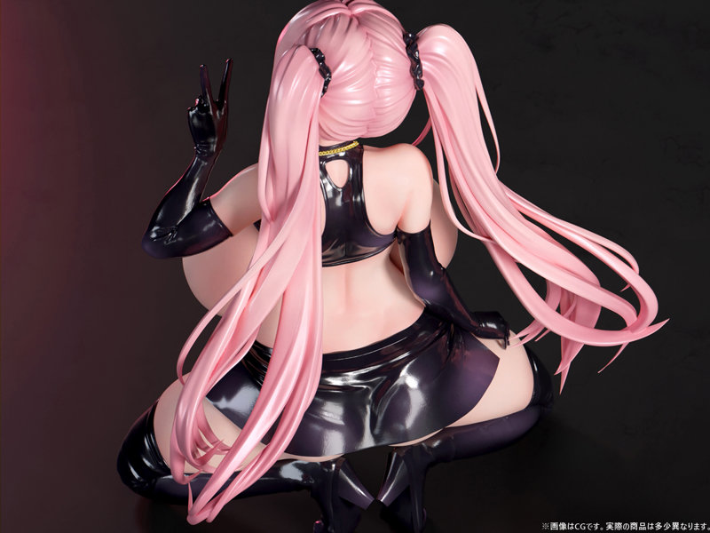 肉感少女 爆乳ラバードレス インカローズ【再販】 1/4スケール塗装済み完成品フィギュア 画像17