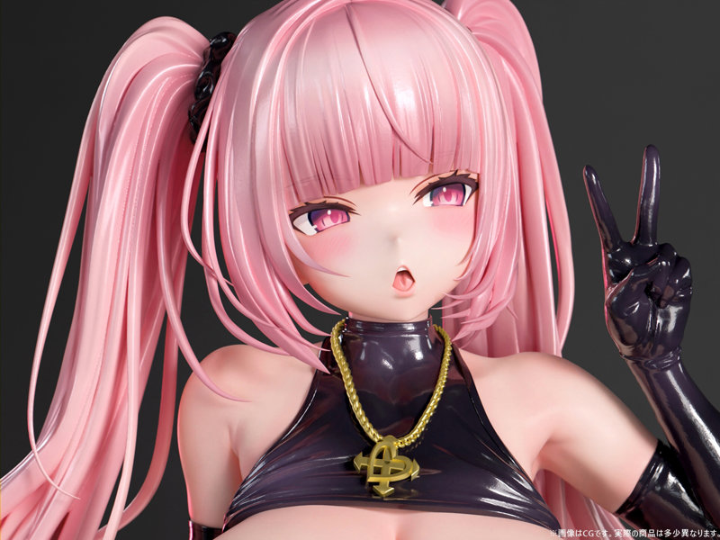 肉感少女 爆乳ラバードレス インカローズ【再販】 1/4スケール塗装済み完成品フィギュア 画像18