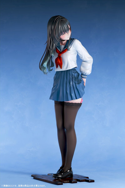 肉感少女 #裏垢女子 黒星ゆに 1/6スケール塗装済み完成品フィギュア 画像7