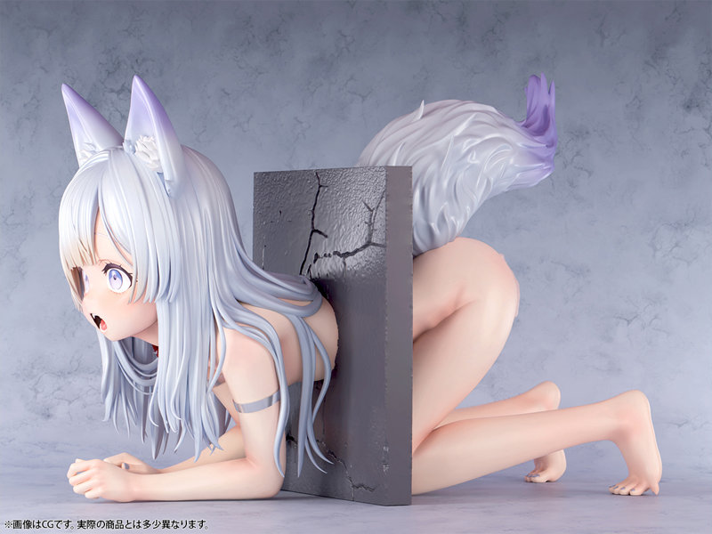 肉感少女 壁尻 ちび狐娘 こまち 1/5スケール塗装済み完成品フィギュア 画像4