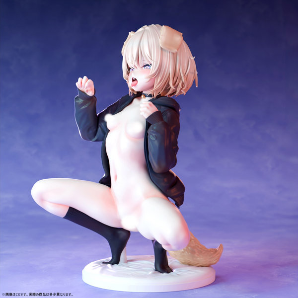 肉感少女 ちび犬娘 犬飼いちる 1/5スケール塗装済み完成品フィギュア 画像4