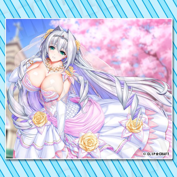 【受注限定生産】ユニオリB2横タペストリー ティア ウェディングver.
