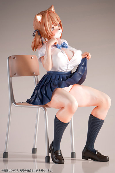 肉感少女 発情期メスケモ同級生の誘惑 小麦 【再販】1/6スケール塗装済み完成品フィギュア 画像9