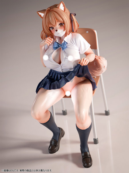 肉感少女 発情期メスケモ同級生の誘惑 小麦 【再販】1/6スケール塗装済み完成品フィギュア 画像13
