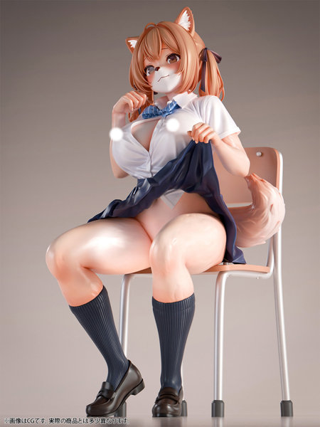 肉感少女 発情期メスケモ同級生の誘惑 小麦 【再販】1/6スケール塗装済み完成品フィギュア 画像14