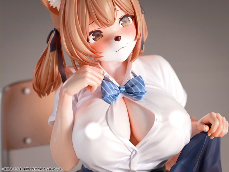 肉感少女 発情期メスケモ同級生の誘惑 小麦 【再販】1/6スケール塗装済み完成品フィギュア 画像21