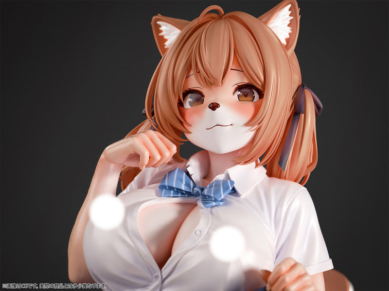 肉感少女 発情期メスケモ同級生の誘惑 小麦 【再販】1/6スケール塗装済み完成品フィギュア 画像22